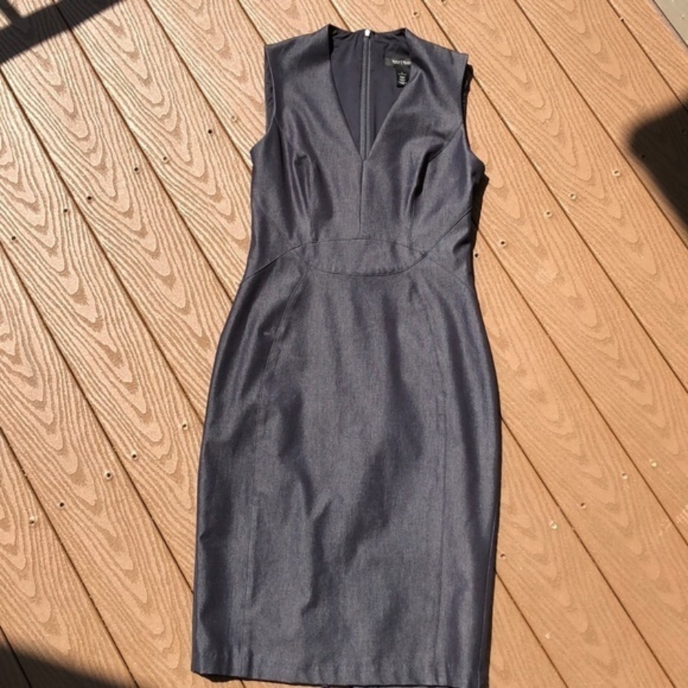 WHBM stretch fitted jeans dress - Picture 7 of 10